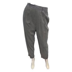 M.J. Carroll Polka Dot Dress Pants Womens Small Vintage 90's